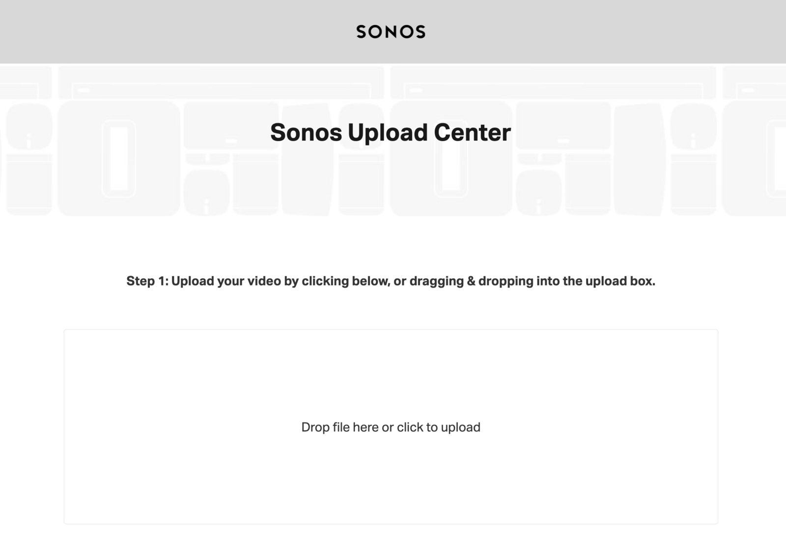 An example of how Sonos use our widget to handle file uploads for support